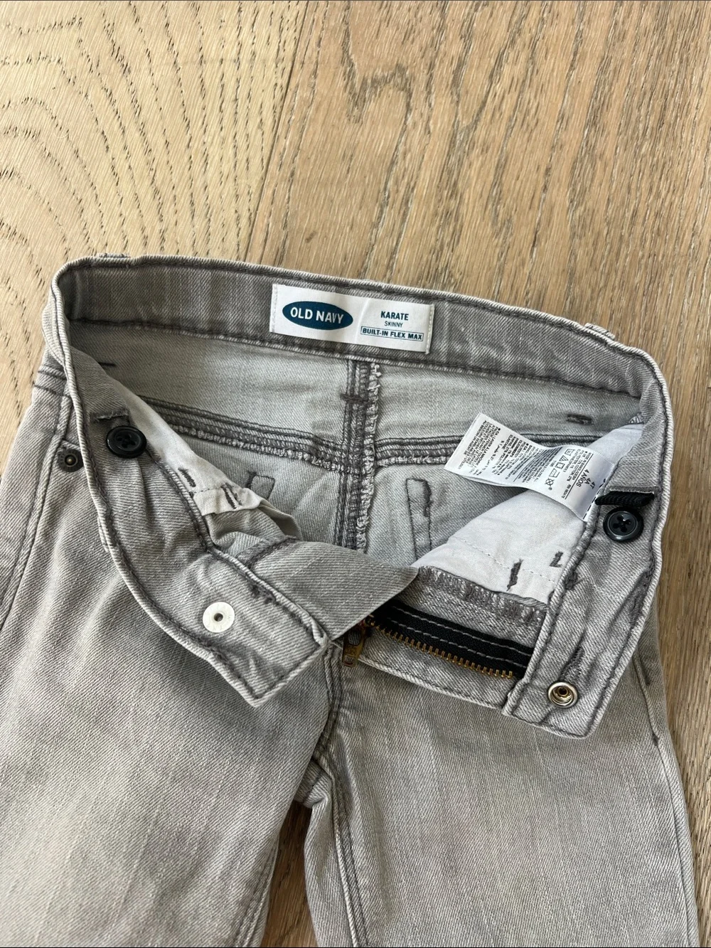 4T Kids Two-Pack Skinny Stretch Jeans - Gray & Light Blue Distressed